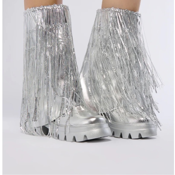 Azalea Wang Shoes - Azalea Wang Cyndra Fringe Boot